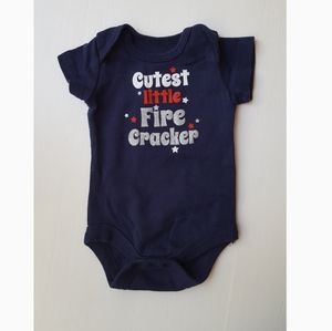 4TH OF JULY NEWBORN ONESIE